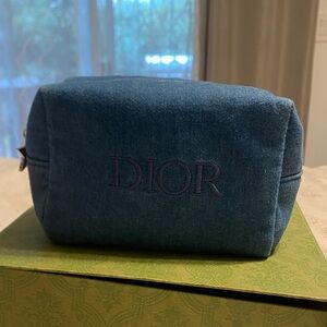 Dior Denim Blue Toiletry Bag